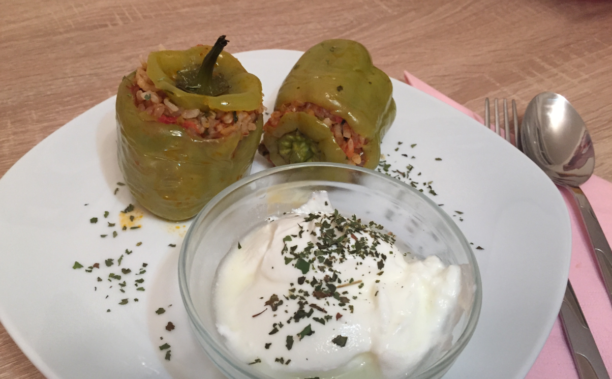 Biber Dolmasi - Gefüllte Paprika - Muddis kochen