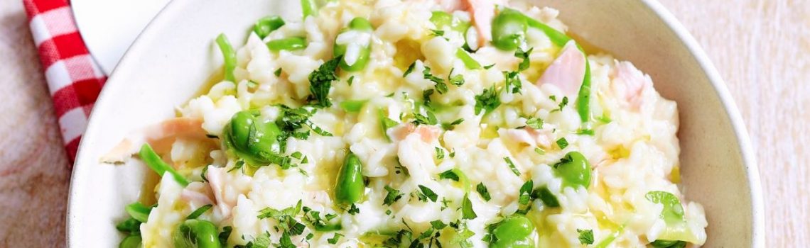 Risotto mit Frühlingsgemüse M - Muddis kochen